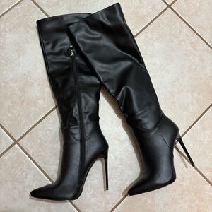Knee High Leather Boots